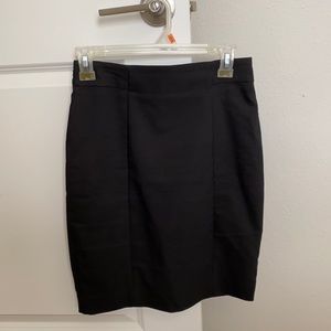 H&M black suit skirt